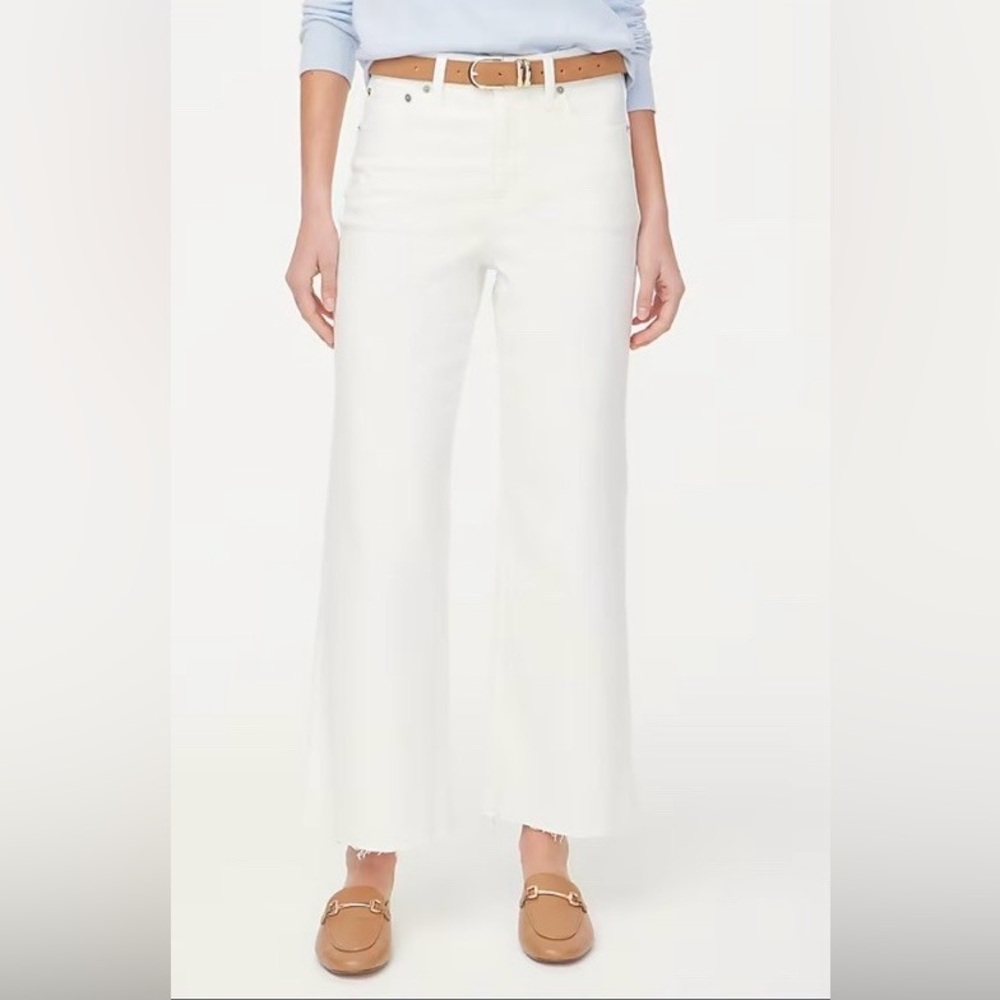 J Crew Women’s Wide-leg Cropped Jean in all-day Stretch